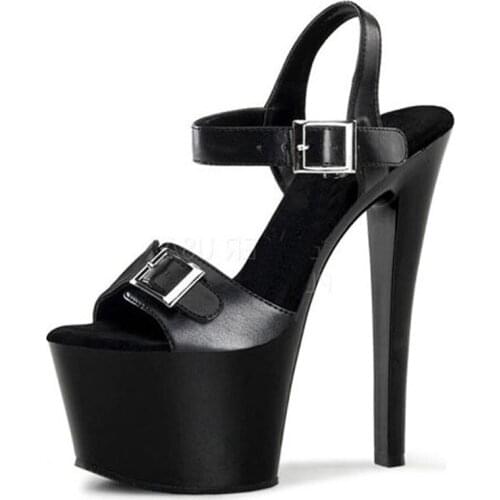 New Hot High Heel Sandals Open Toe Fashion Sexy Women Dress Womens Summer Shoes 17cm