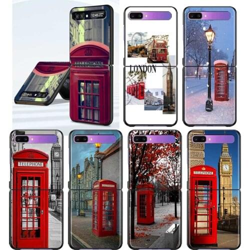 London big ben bus Hard PC Case For Samsung Galaxy Z Flip3 5G Foldable Cover for Samsung Z Flip Phone Shell Coque