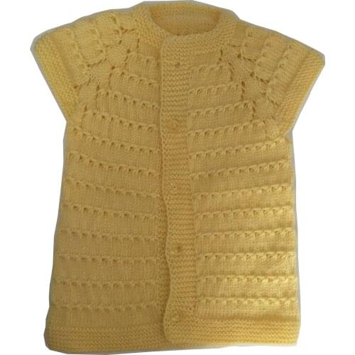 Pafuli Hand-Knitted Vest Yellow (0-12 months)