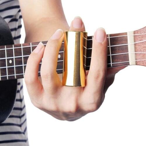 1PC Guitar Bass Brass Slide Guitar String Finger Tube Slider 60mm for Strings Instrument Guitar Bass Ukulele Mandolin Parts