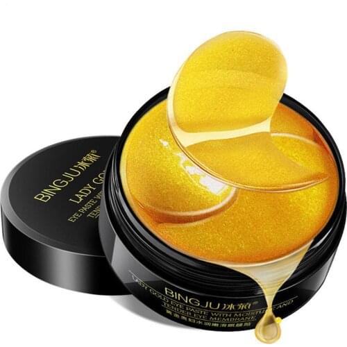 60pcs Ice Chrysanthemum Golden Lady Collagen Eye Mask Firming Moisturizing 60 Eye Patches Fades Dark Circles Eye Skin Care