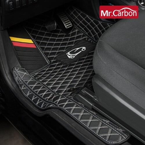 Car Floor Mat For Mercedes Smart fortwo forfour 453 Interior Protection Waterproof Leather Pad Decoration Styling Accessories