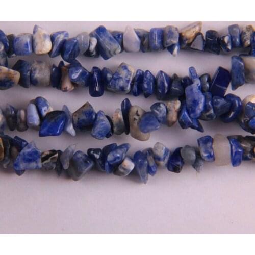 Brazilian Sodalite Chip Loose Beads Strand 32 Inch Jewelry For Woman Gift Making E022