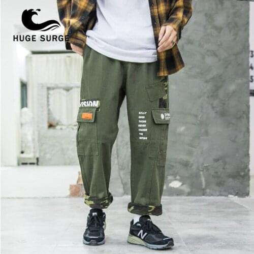 Hip Hop Loose Cargo Pants Street Fashion BF Sports Pants With Multiple Pockets And Cotton Trousers Cuffed Joggers