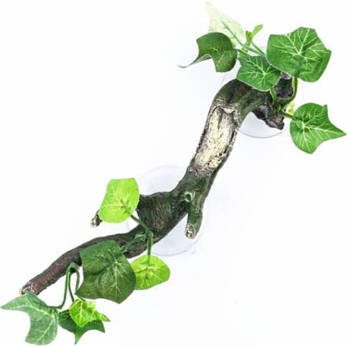 Aquarium Decoration Resin Tree Root Aquatic Fish Tank Ornament Decor 22cm Artificial Plant Fake Tree For Reptile Terrarium