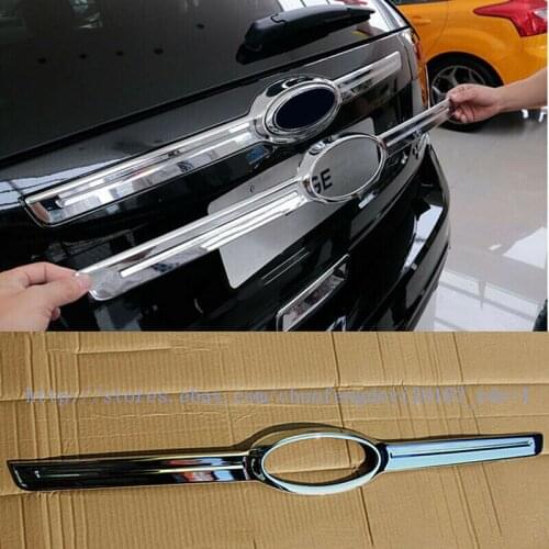 1pcs ABS Chrome Rear Trunk Lid Cover TRIM Fit For Ford Edge 2011 2012 2013