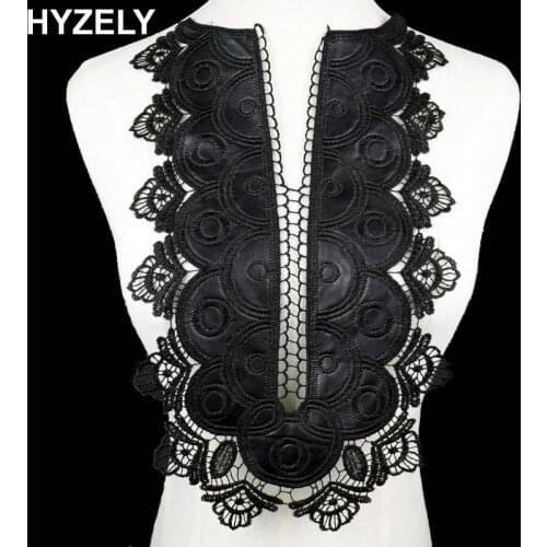 PU Lace Fabric Trim Sew On Dress Clothing Applique Motif Blouse Sewing Accessories DIY Neckline Collar Costume Decoration BW136