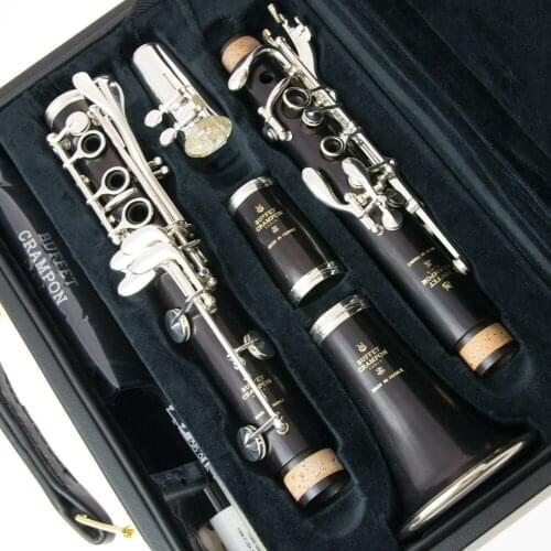 Music Fancier Club Bakelite A Clarinets R13 Professional Clarinet Silver Plated Keys 17 Keys With Case Mouthpiec