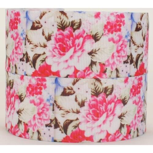 New arrivals 1 - 1/2 ( 38 mm ) New beautiful flower cartoon pattern printed ribbon, DIY polyester grosgrain ribbon