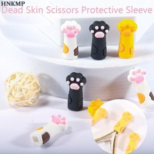 2021 Dead Skin Tweezers Cap Cat Paw Silicone Nipper Cover Protective Sleeve For Nail Cuticle Scissors Manicure Pedicure Tools