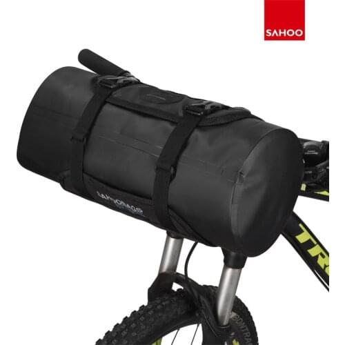 SAHOO Hot New 7L Bicycle Bag MTB Bike Handlebar Front Basket PVC Water Proof Pannier Pouch Cycling Luggage Container 111369