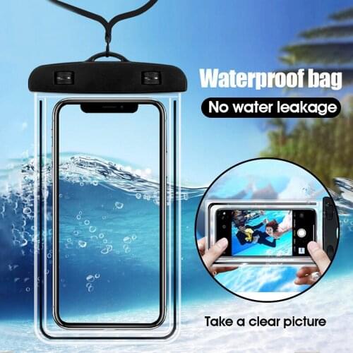Waterproof Phone Case For iPhone 7 8 Plus X Xs Max XR Underwater Smartphone Pouch Bag Case For Samsung S8 S9 Dry Case Cover