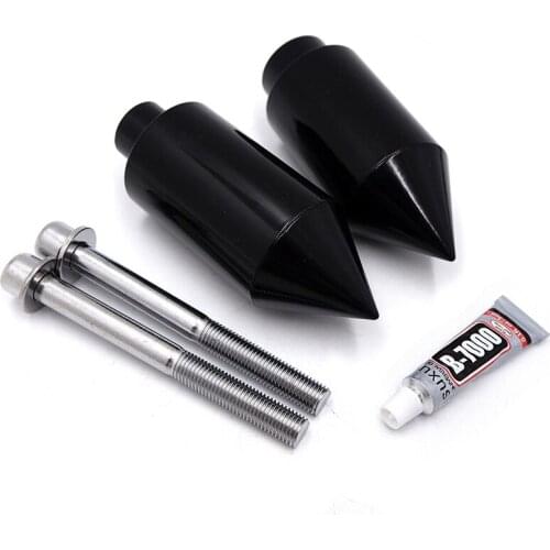 Aftermarket free shipping motorcycle parts Spike Frame Slider Crash Protector Black Aluminum For Honda CBR 600 F4 F4i 1999-2007