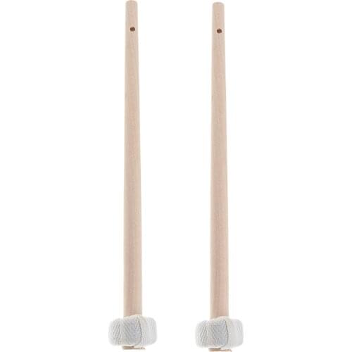 1 Pair Wood Chinese Gong Mallets Sticks Percussion Parts, 25cm/9.84inch