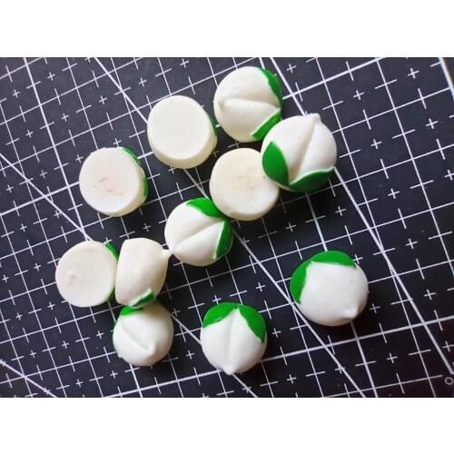 1pcs/lot resin flat back peach bread 14mm Jewelry Mobile Phone Hairpin Headwear DIY Accessories