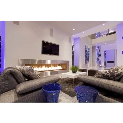 Inno-Fire 48 inch real fire stainless steel manual ethanol burner fireplace