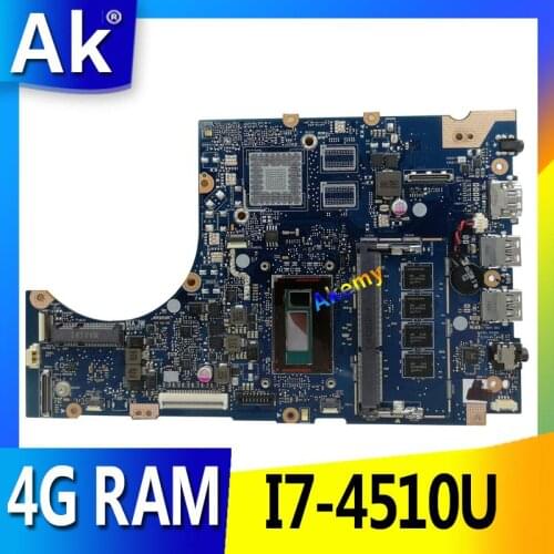 AK TP300LA Laptop motherboard for ASUS TP300LAB TP300LA Q302LA Q302L TP300 TP300L Test original mainboard 4G RAM I7-4510U