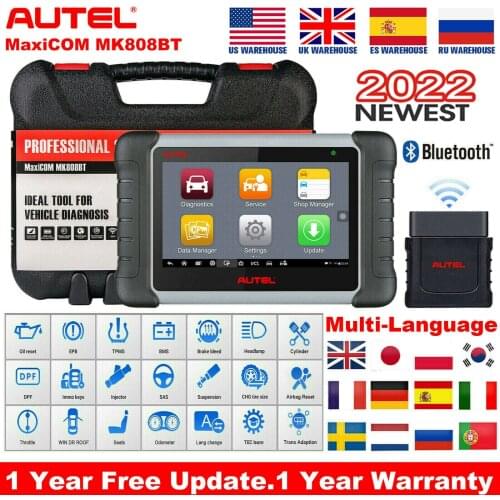 Autel MaxiCom MK808BT Wireless Scan OBD2 Auto Scanner Diagnostic Tool OBD 2 EOBD Car Diagnostic Scanner better than Launch X431