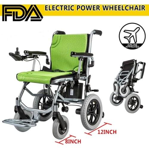 Car Electric Power Wheelchair Portable Folding Lightweight Mobility Health Care Part Interior Accessories Folding Luggage Cart