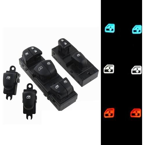 Car Electric Control Power Master Window Switch Set With Light 25401-3SH0A-A 25401-3SH0A-B 3SH0A-CFor Nissan Tiida Altima Sylphy