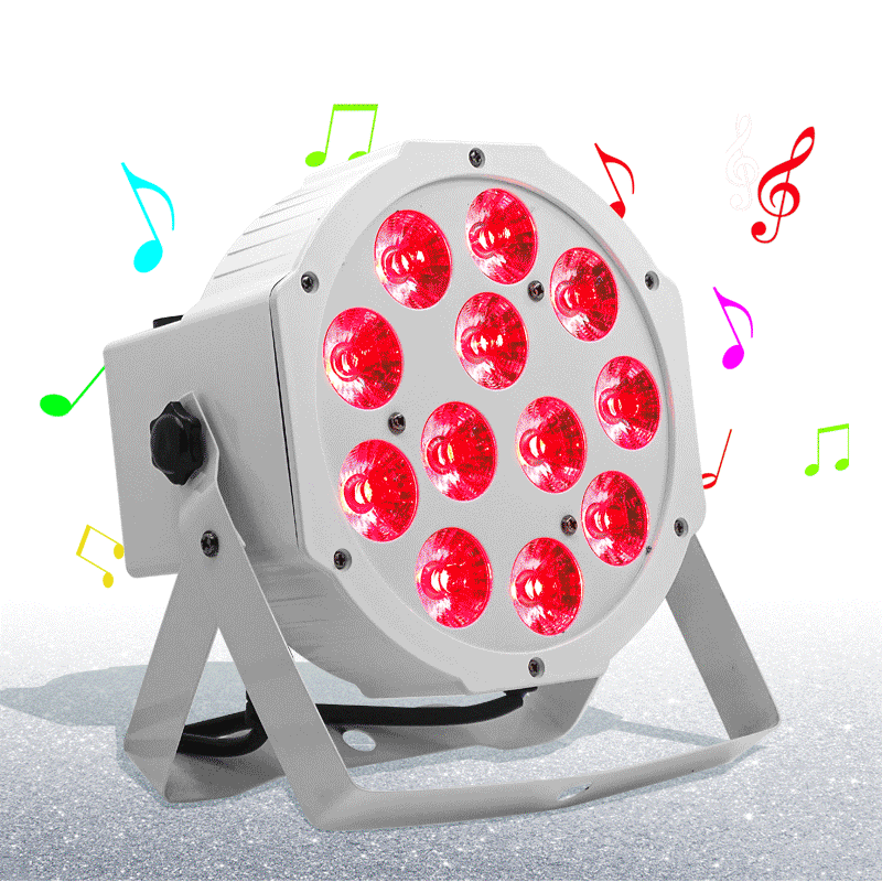 12x12w With Remote Control White Led Par Light 12*12W RGBW 4 in 1 For Disco DJ Bar Party Wedding Stage Light