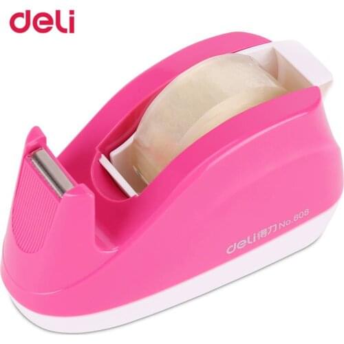 Deli effective tape dispenser for adhesive tape cutter sealing machine tape cutter for business office supplies tape size 18mm