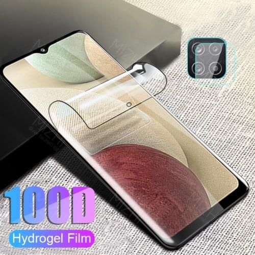 100D Hydrogel Soft Film For Samsung A12 Screen Protector For Samsung Galaxy A12 A 12 Samsun Galax Camera Lens Glass Film