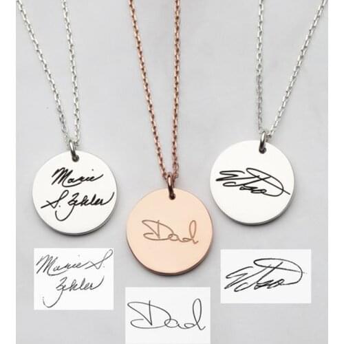 Customized Handmade Any Name Round Necklace on neck Charms Name Engraved Personalized Jewelry Choker Necklaces For Women Gift