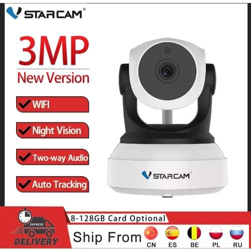 Vstarcam New C24S 3MP HD Security IP Camera Wifi Camera Human Auto Tracking IR Night Vision Video Network H264+ CCTV Baby Camera