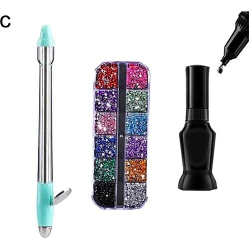 Nail Doting Pen Multifunctional DIY PC Manicure Rhinestone Painting Tools for Beauty Durable Portable Manicure Doting Pen