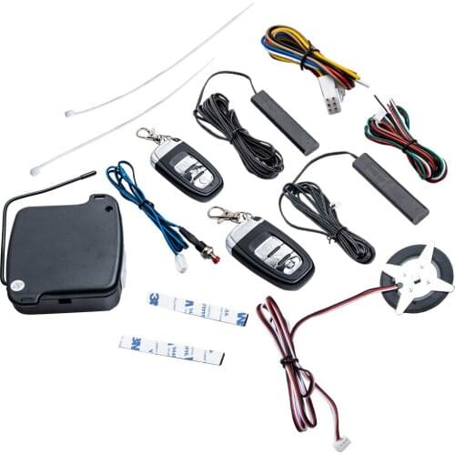 12V Car Keyless Entry Engine Start Alarm System Push Button Remote Starter Stop