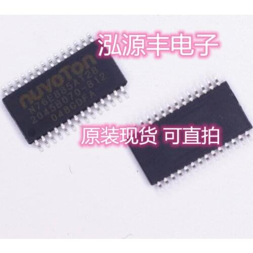Free Shipping 10PCS/LOTS NEW N76E885AT28 TSSOP-28 Nuvoton 1T 8051-based Microcontroller