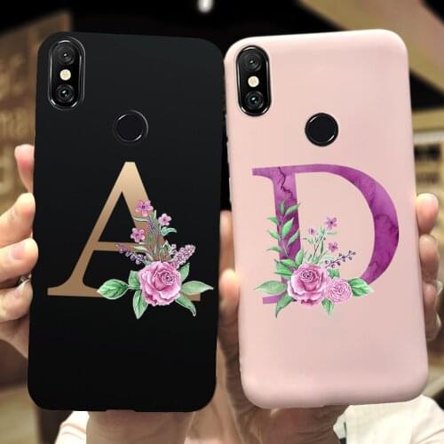 Cute Letter Phone Case For Xiaomi Mi 8 Case Xiaomi Mi8 Lite Funda Silicon Soft TPU Back Cover For Xiaomi Mi 8 Mi8 Mi8Lite Bumper
