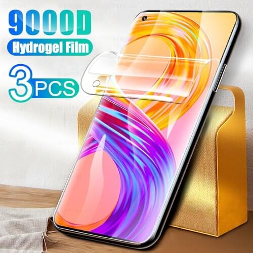 3PCS Full Cover Soft Hydrogel Film For OPPO Realme 8 Pro Screen Protection For Realmy Realmi Realme8Pro 8Pro 6.4" Film Not Glas