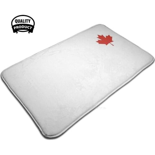 Canadian Maple Leaf 3D Soft Non-Slip Mat Rug Carpet Foot Pad Canada Flag Maple Leaf Canadian North Country Patriotic Patriot