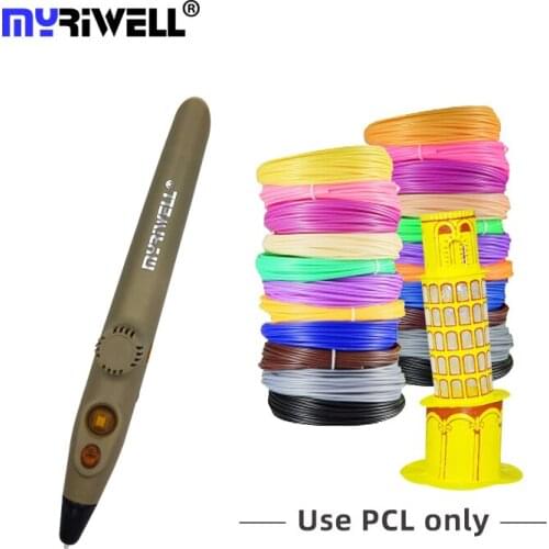 Myriwell RP-200A DIY 3D Pen USB Charging 3D Printing Pen 1.75mm PCL Filament Creative Toy Gift For Kids Design