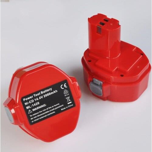 2PCS 14.4V Ni-Cd rechargeable battery cell pack 2000mah for makita cordless Electric drill screwdriver 1051D 1051DZ 4033D 4332D