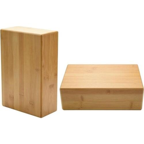 NEW-2 Pcs Bamboo Yoga Block, Bamboo Handstand Block,Brick to Deepen Poses, Improve Strength and Balance and Flexibility