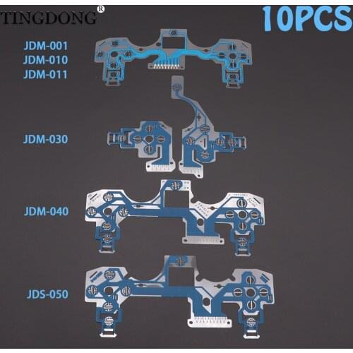 For PS4 001010 030 040 050 Blue Controller Conductive Film Keypad Flex Cable Buttons Ribbon Circuit Board