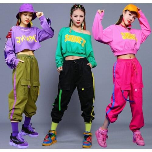 Hip Hop Dance Costume Women Street Dancing Clothes Nightclub Singer Ds Dancer Rave Outfit Adults Jazz Stage Dancewear DT1046