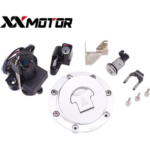 Motorcycle Ignition Fuel Gas Tank Cap Cover Lock Helmet Seat For Honda CB400 1992 - 1998 CB 400 CB400SF