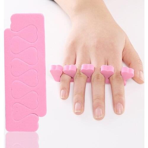 1/5/10 PCS Nail Splitter Finger Toe Separator Pink High Density Soft Convenient Useful Sponge Repair Pedicure Nail Foot Care