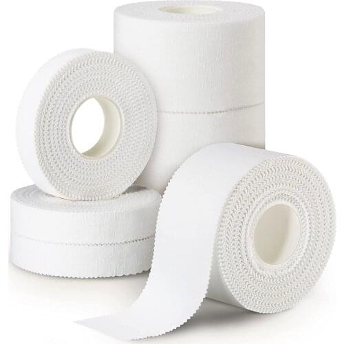 10 Rolls Cotton Athletic Sports Tape Elastic Cohesive Bandage Self Adhesive First Aid Injury Wrap Support for Wrist, Ankle