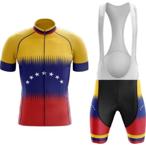 2020VENEZUELA mens jerseys Quick Dry cycling sets short sleeve cycling Suit Road Bicycle clothes cycling Wear