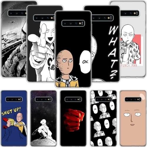 One Punch Man Anime Phone Case For Samsung Galaxy S10 S20 S21 S9 S8 S7 Note 10 20 9 8 FE J4 J6 Ultra Plus Lite Pro + Edge Cover