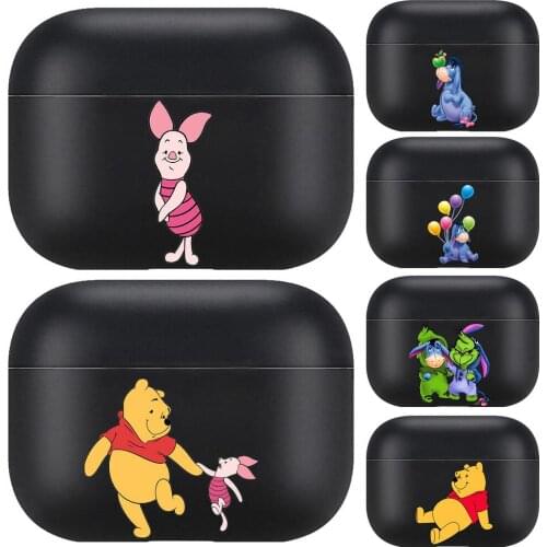 Eeyore For Airpods pro 3 case Protective Bluetooth Wireless Earphone Cover for Air Pods airpod case air pod Cases black