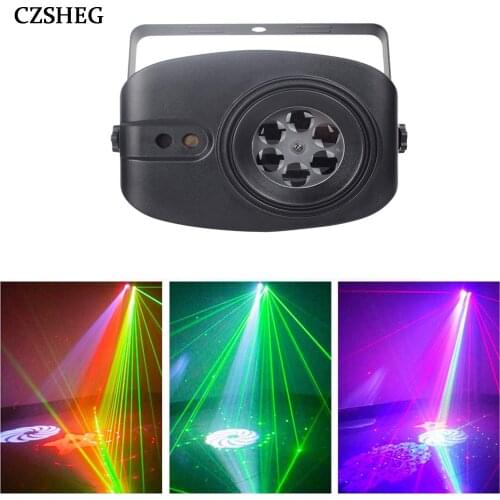 RGB party light disco light voice music control laser projection light pattern RGB effect light suitable for bar party dance flo
