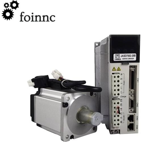 JMC 750W servo driver motor kit AC220V high voltage servo cnc kit servo driver JSD7502-20B + servo motor 80JASM507230K17BCT