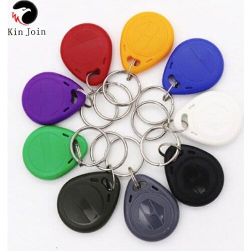 KINJOIN Read Only 13.56MHz RFID IC Key Tags Keyfobs Token Keychain for access control Arduino 10PCS