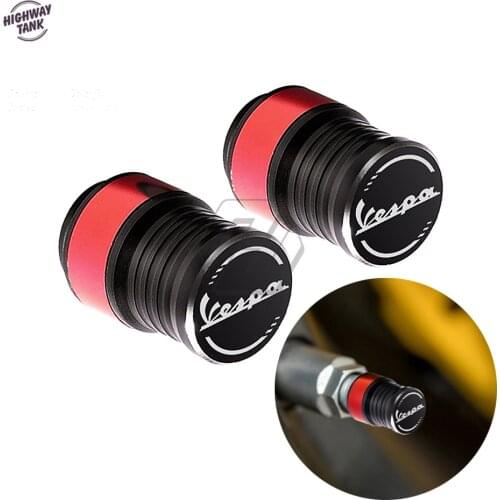Scooter Wheel Tire Valve Caps Case for Piaggio Vespa Sprint Primavera GTV GTS 50 125 150 250 300 300ie Touring Super